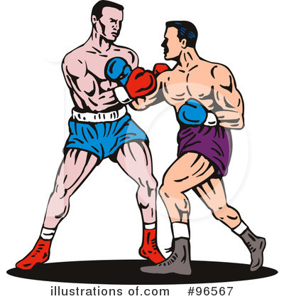 Royalty-Free (RF) Boxing Clipart Illustration by patrimonio - Stock Sample #96567