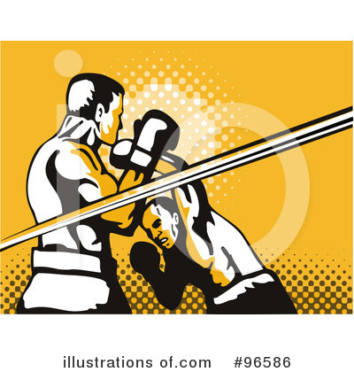 Royalty-Free (RF) Boxing Clipart Illustration by patrimonio - Stock Sample #96586