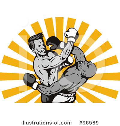 Royalty-Free (RF) Boxing Clipart Illustration by patrimonio - Stock Sample #96589