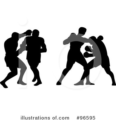 Royalty-Free (RF) Boxing Clipart Illustration by patrimonio - Stock Sample #96595