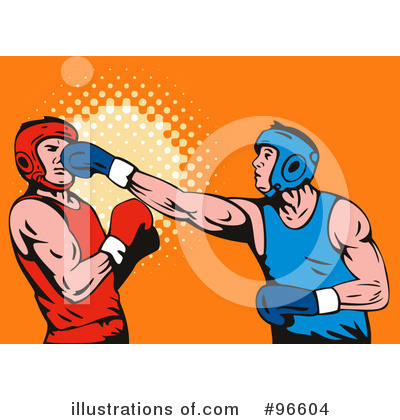 Royalty-Free (RF) Boxing Clipart Illustration by patrimonio - Stock Sample #96604