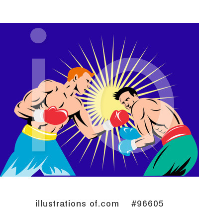Royalty-Free (RF) Boxing Clipart Illustration by patrimonio - Stock Sample #96605