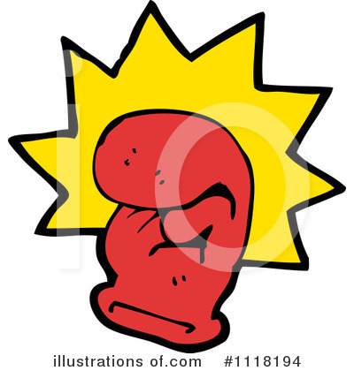 Royalty-Free (RF) Boxing Glove Clipart Illustration by lineartestpilot - Stock Sample #1118194