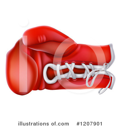 Royalty-Free (RF) Boxing Glove Clipart Illustration by AtStockIllustration - Stock Sample #1207901