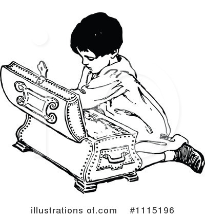 Royalty-Free (RF) Boy Clipart Illustration by Prawny Vintage - Stock Sample #1115196