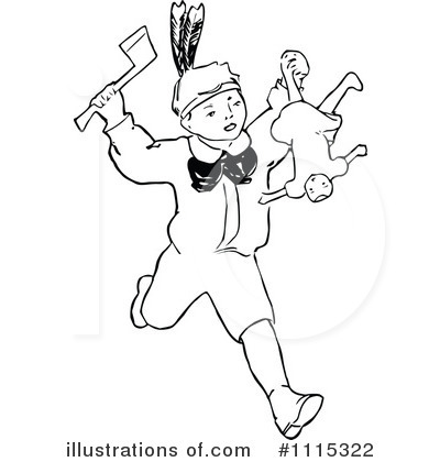 Royalty-Free (RF) Boy Clipart Illustration by Prawny Vintage - Stock Sample #1115322