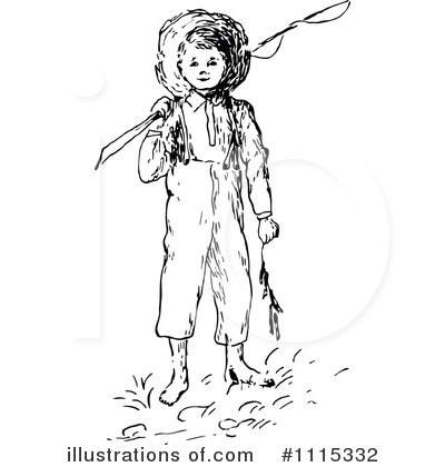 Royalty-Free (RF) Boy Clipart Illustration by Prawny Vintage - Stock Sample #1115332