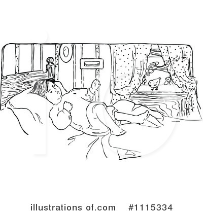 Sleeping Clipart #1115334 by Prawny Vintage