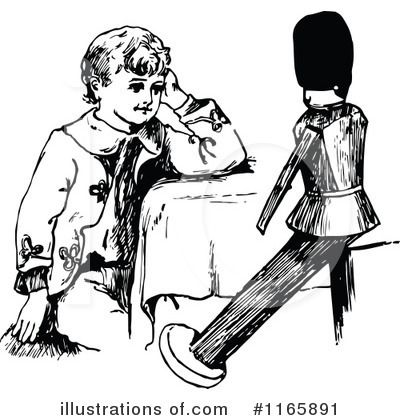 Royalty-Free (RF) Boy Clipart Illustration by Prawny Vintage - Stock Sample #1165891