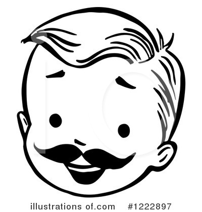 Mustache Clipart #1222897 by Picsburg