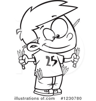Royalty-Free (RF) Boy Clipart Illustration by toonaday - Stock Sample #1230780