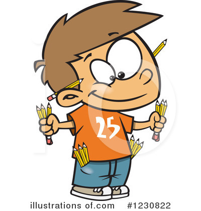 Pencil Clipart #1230822 by toonaday