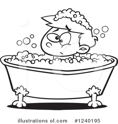 Bathing Clipart #1240195 by toonaday