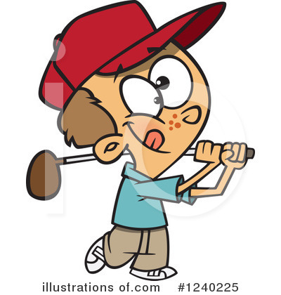 Golfing Clipart #1240225 by toonaday