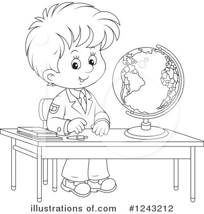Royalty-Free (RF) Boy Clipart Illustration by Alex Bannykh - Stock Sample #1243212