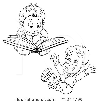 Royalty-Free (RF) Boy Clipart Illustration by merlinul - Stock Sample #1247796