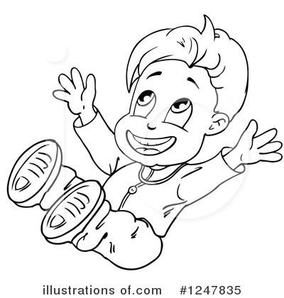Royalty-Free (RF) Boy Clipart Illustration by merlinul - Stock Sample #1247835