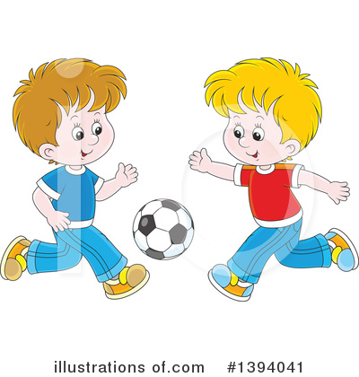 Soccer Clipart #1394041 by Alex Bannykh