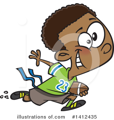 Flag Football Clipart #1412435 by toonaday
