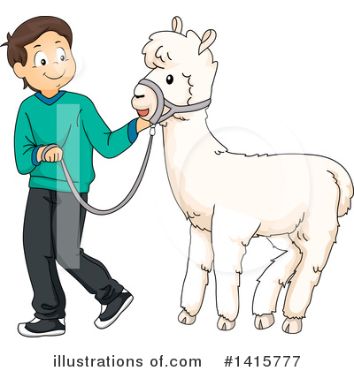 Alpaca Clipart #1415777 by BNP Design Studio