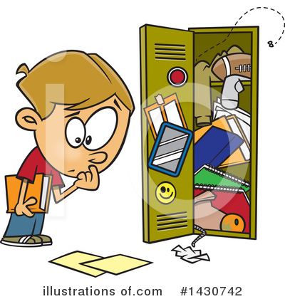 Lockers Clipart #1430742 by toonaday