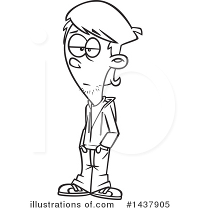 Royalty-Free (RF) Boy Clipart Illustration by toonaday - Stock Sample #1437905