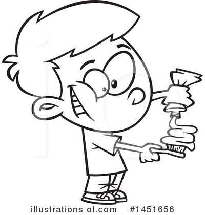 Brushing Teeth Clipart #1451656 by toonaday
