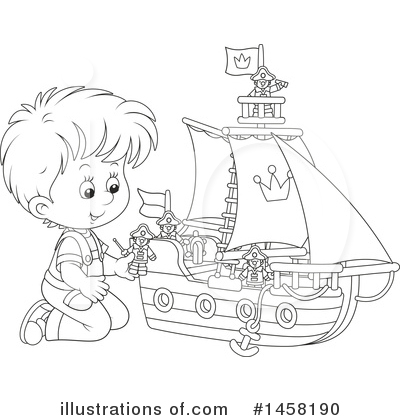 Royalty-Free (RF) Boy Clipart Illustration by Alex Bannykh - Stock Sample #1458190