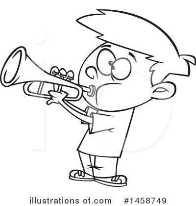 Trumpet Clipart #1458749 by toonaday