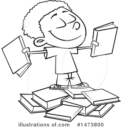 Book Worm Clipart #1473800 by toonaday