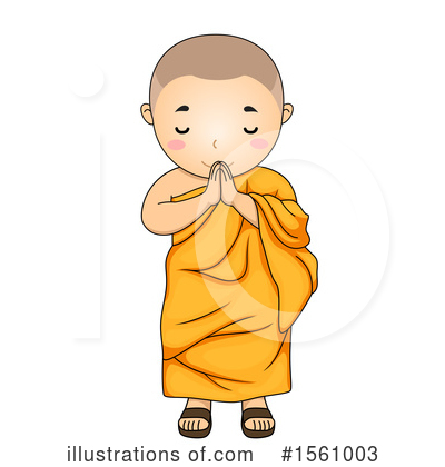 Monks Clipart #1561003 by BNP Design Studio