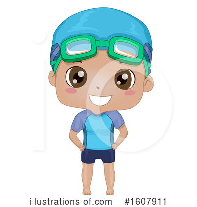 Swimmers Clipart #1607911 by BNP Design Studio