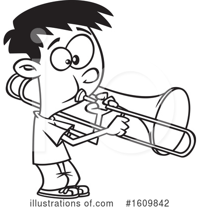 Trombone Clipart #1609842 by toonaday