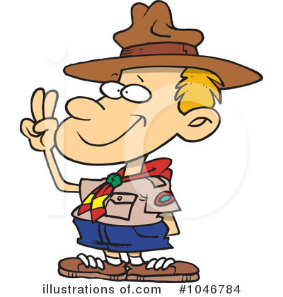 Royalty-Free (RF) Boy Scout Clipart Illustration by toonaday - Stock Sample #1046784