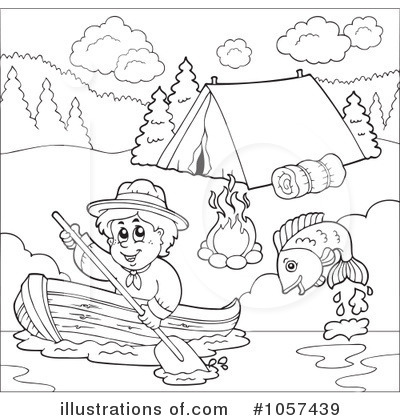 Royalty-Free (RF) Boy Scout Clipart Illustration by visekart - Stock Sample #1057439