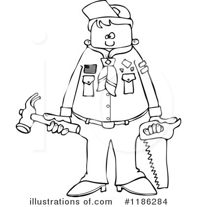 Royalty-Free (RF) Boy Scout Clipart Illustration by djart - Stock Sample #1186284