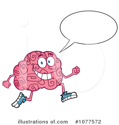 Royalty-Free (RF) Brain Clipart Illustration by Hit Toon - Stock Sample #1077572