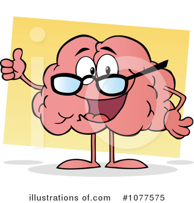 Royalty-Free (RF) Brain Clipart Illustration by Hit Toon - Stock Sample #1077575