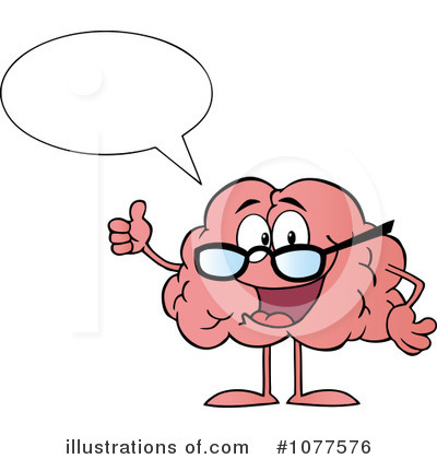 Royalty-Free (RF) Brain Clipart Illustration by Hit Toon - Stock Sample #1077576