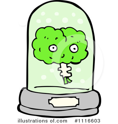 Royalty-Free (RF) Brain Clipart Illustration by lineartestpilot - Stock Sample #1116603