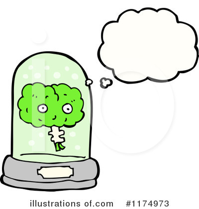 Royalty-Free (RF) Brain Clipart Illustration by lineartestpilot - Stock Sample #1174973