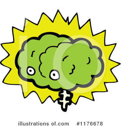 Royalty-Free (RF) Brain Clipart Illustration by lineartestpilot - Stock Sample #1176678
