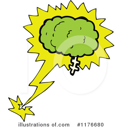 Royalty-Free (RF) Brain Clipart Illustration by lineartestpilot - Stock Sample #1176680
