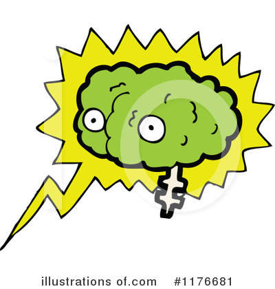 Royalty-Free (RF) Brain Clipart Illustration by lineartestpilot - Stock Sample #1176681
