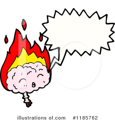 Flaming Brain Clipart #1185762 by lineartestpilot