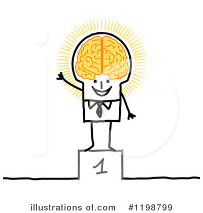 Royalty-Free (RF) Brain Clipart Illustration by NL shop - Stock Sample #1198799