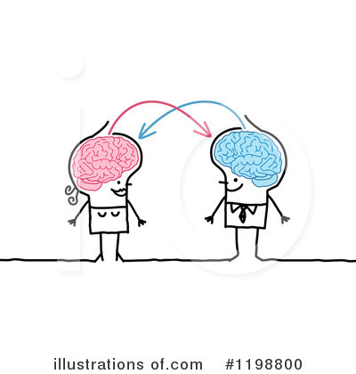 Royalty-Free (RF) Brain Clipart Illustration by NL shop - Stock Sample #1198800
