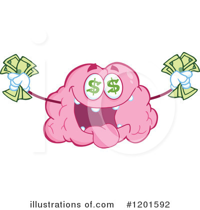 Royalty-Free (RF) Brain Clipart Illustration by Hit Toon - Stock Sample #1201592