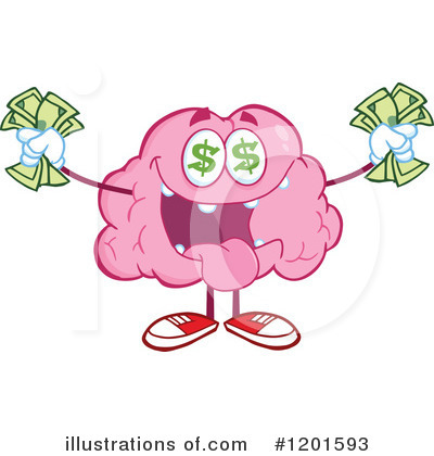 Royalty-Free (RF) Brain Clipart Illustration by Hit Toon - Stock Sample #1201593