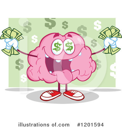 Royalty-Free (RF) Brain Clipart Illustration by Hit Toon - Stock Sample #1201594